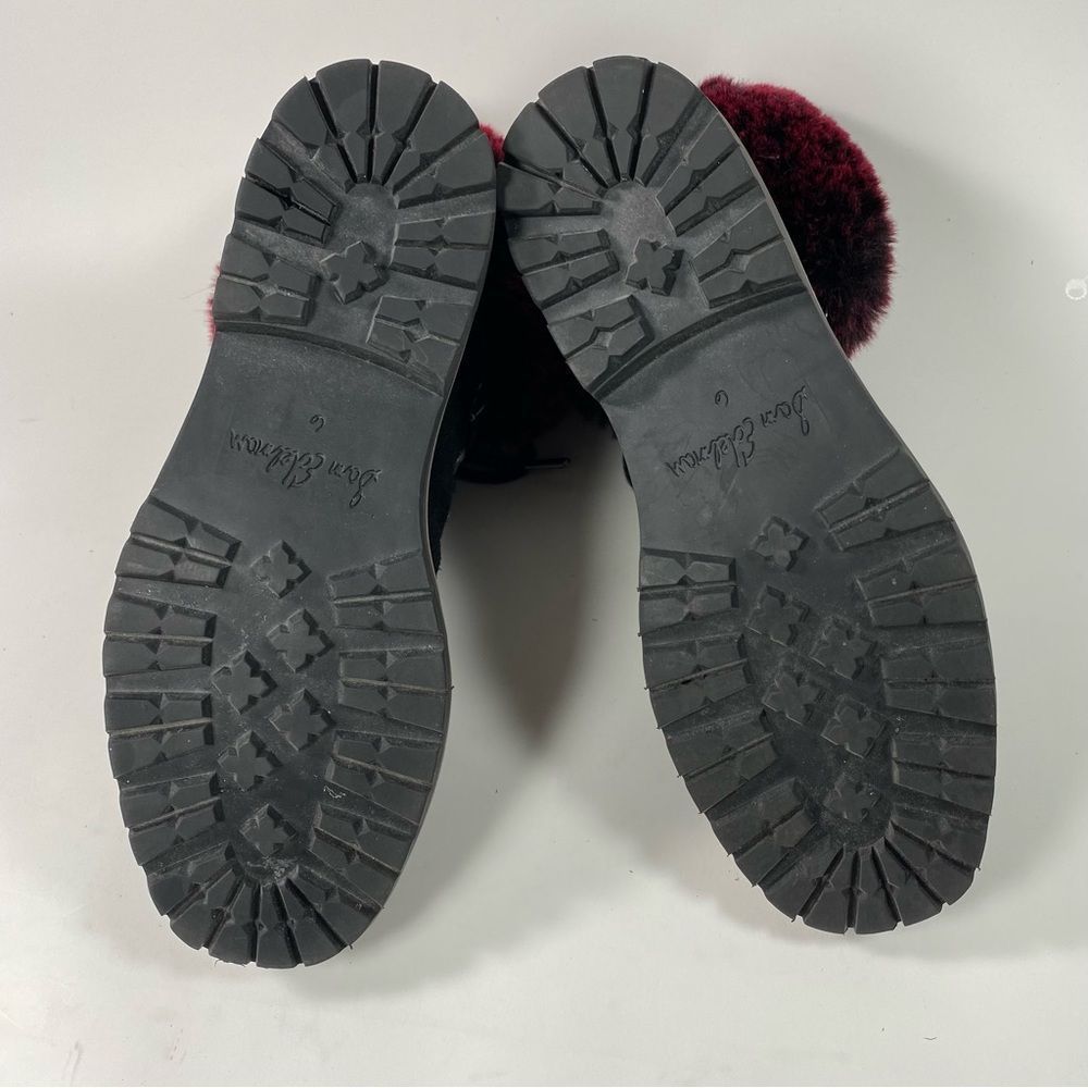 Sam Edelman Women's Bowen Boots Color Black/Raspberry Wine SZ 6 - Picture 10 of 12